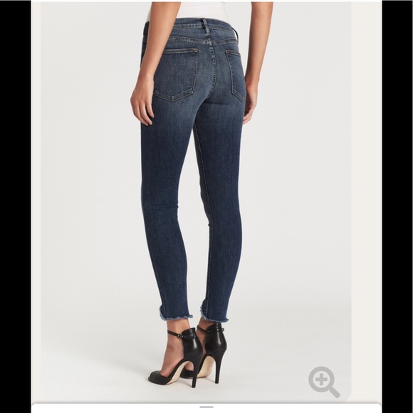 Frame Le High Triangle Selma Raw Hem Jeans - Picture 2 of 11